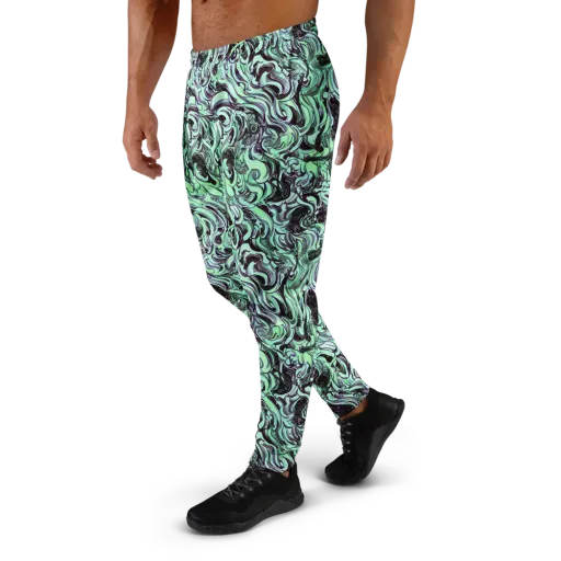Mint Maelstrom on a Men's Joggers