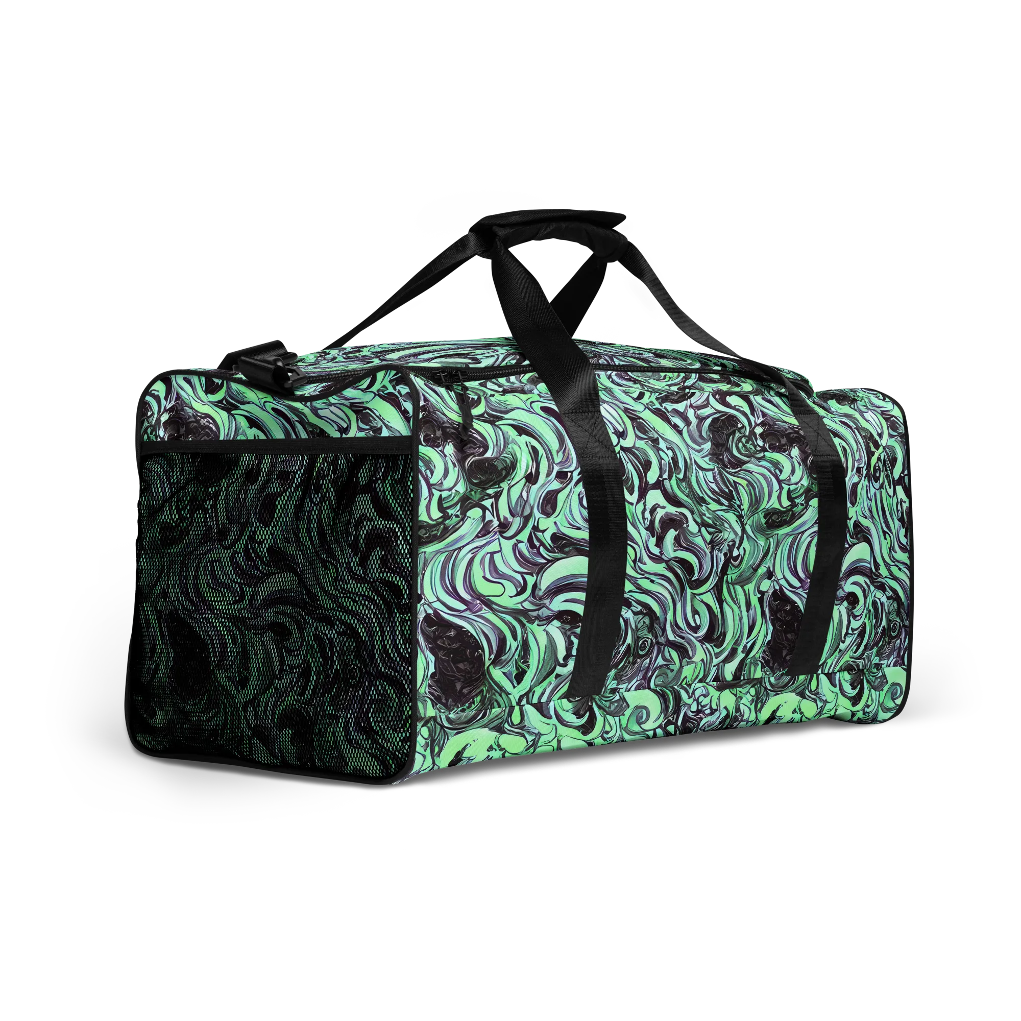 Mint Maelstrom on Duffle Bag — Right Front