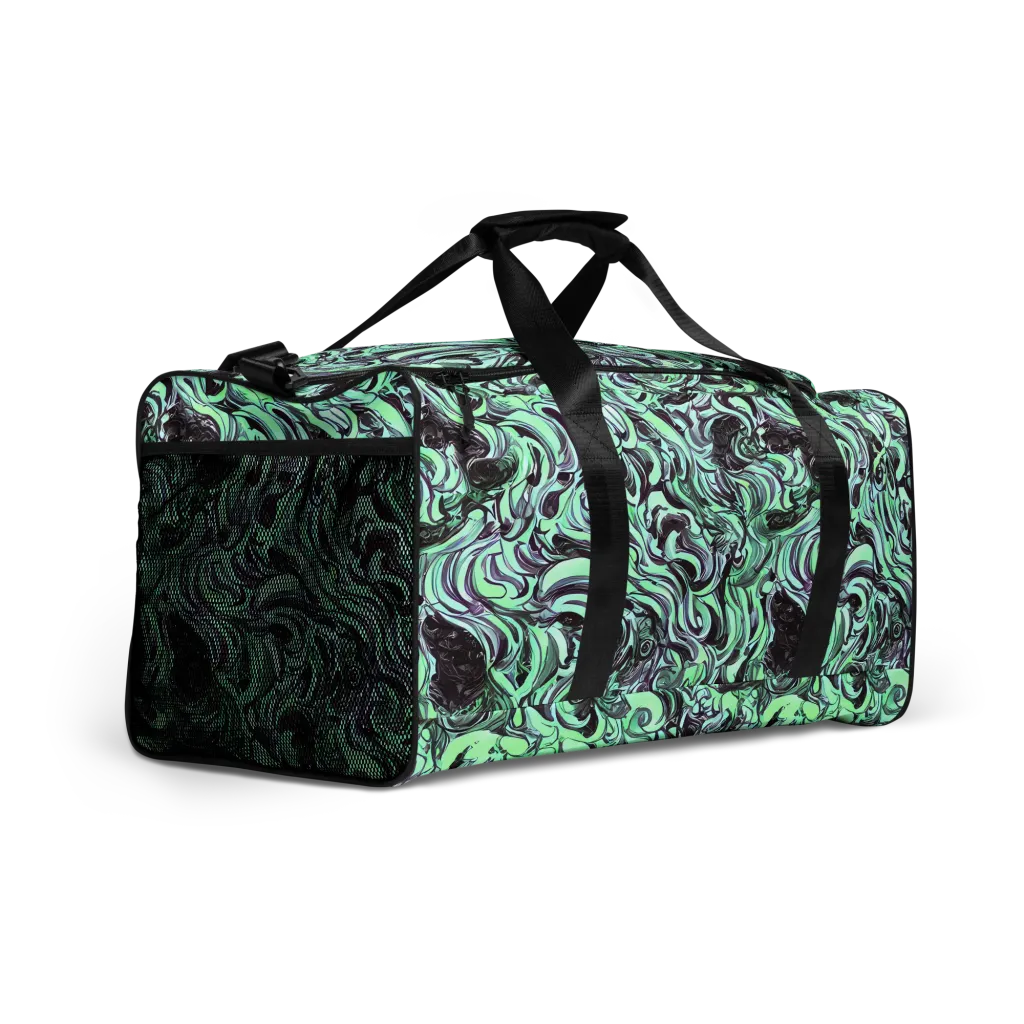 Mint Maelstrom on Duffle Bag — Right Front