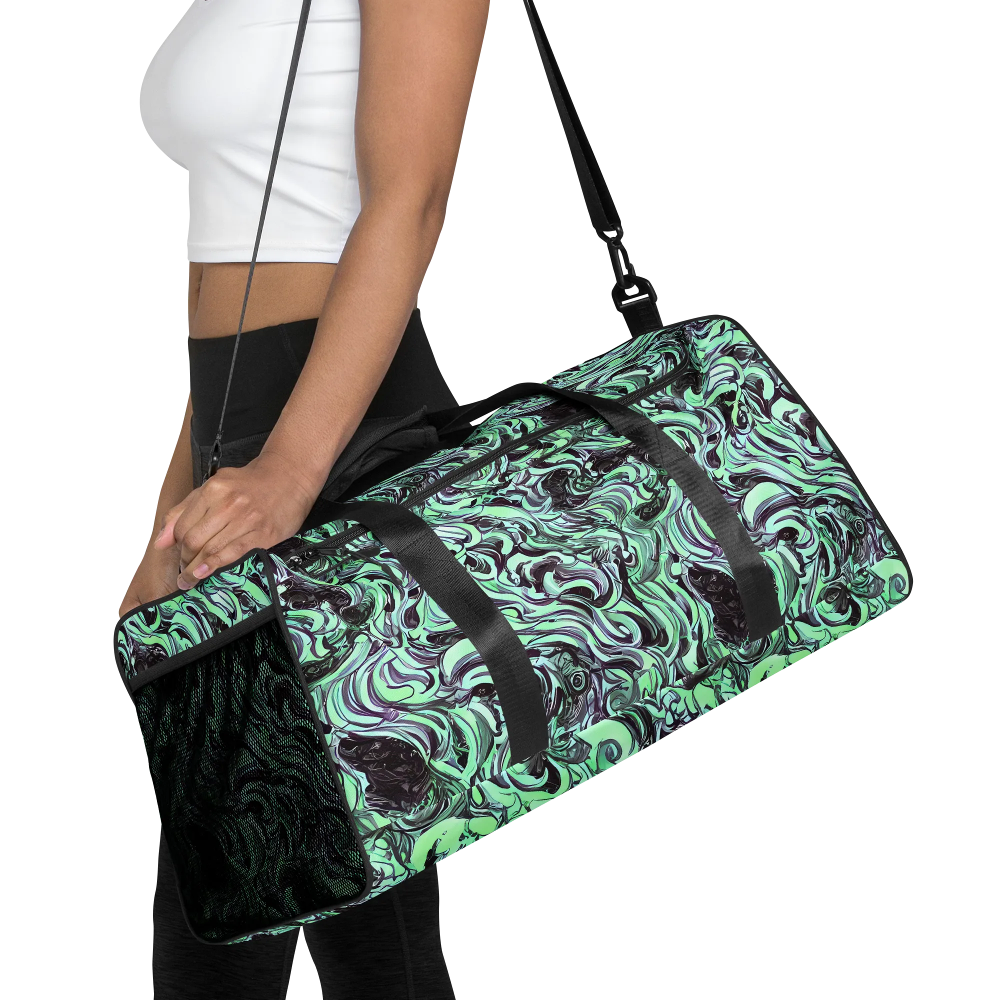 Mint Maelstrom on Duffle Bag — Front