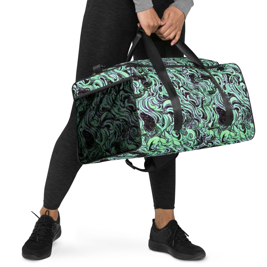 Mint Maelstrom on Duffle Bag — Right Front