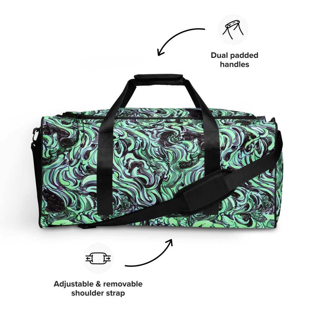 Mint Maelstrom on Duffle Bag — Front