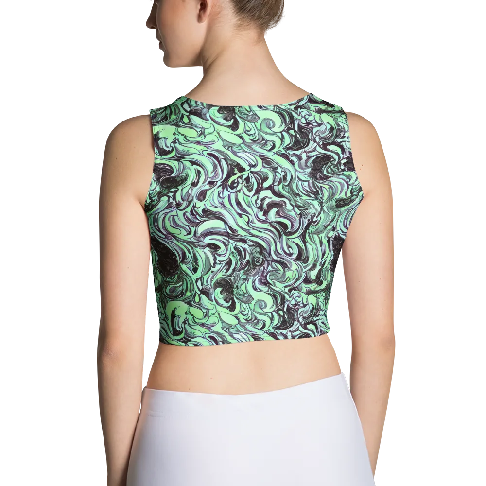 Mint Maelstrom on Crop Top — Back