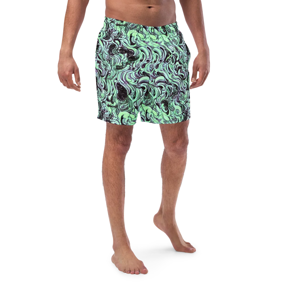 Mint Maelstrom on Swim Trunks — Front