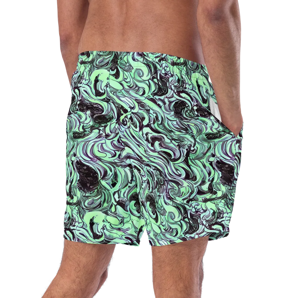 Mint Maelstrom on Swim Trunks — Right Back