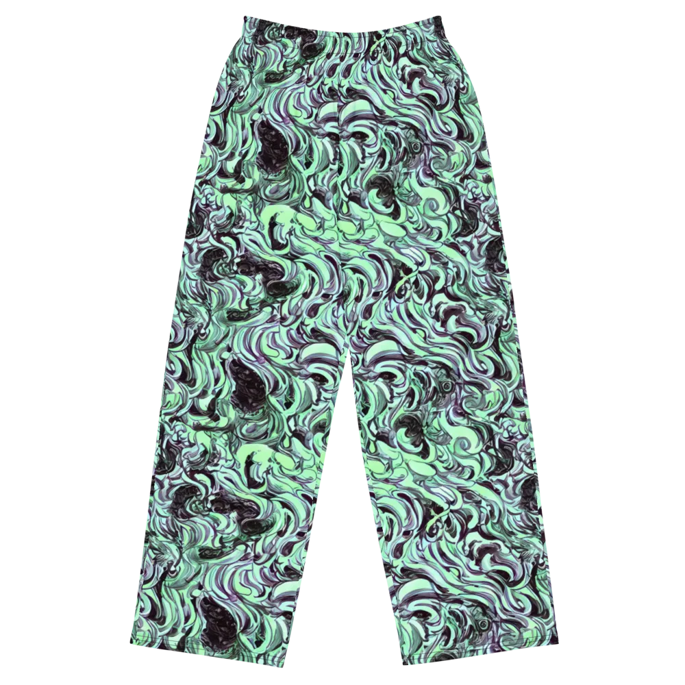 Mint Maelstrom on Wide-Leg Pants — Front