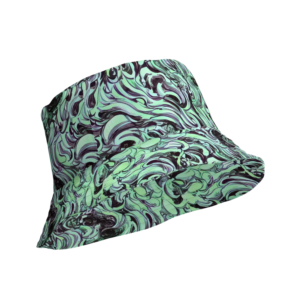 Mint Maelstrom on Reversible Bucket Hat — Product details Outside