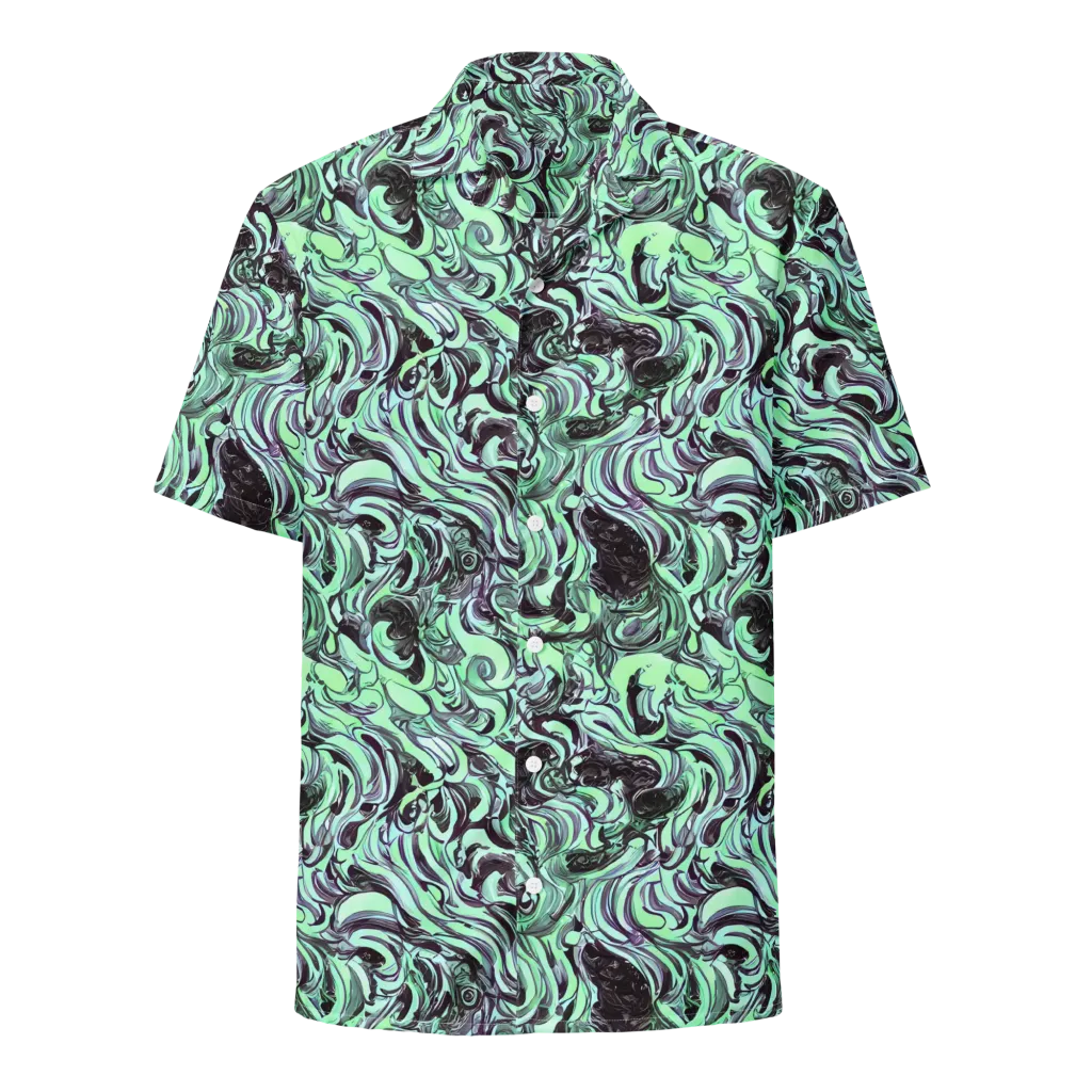 Mint Maelstrom on Button Shirt — Front