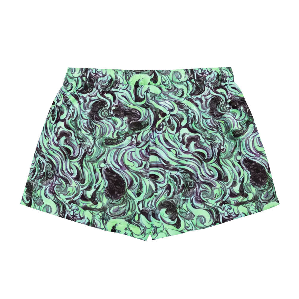 Mint Maelstrom on Women's Pajama Shorts — Back