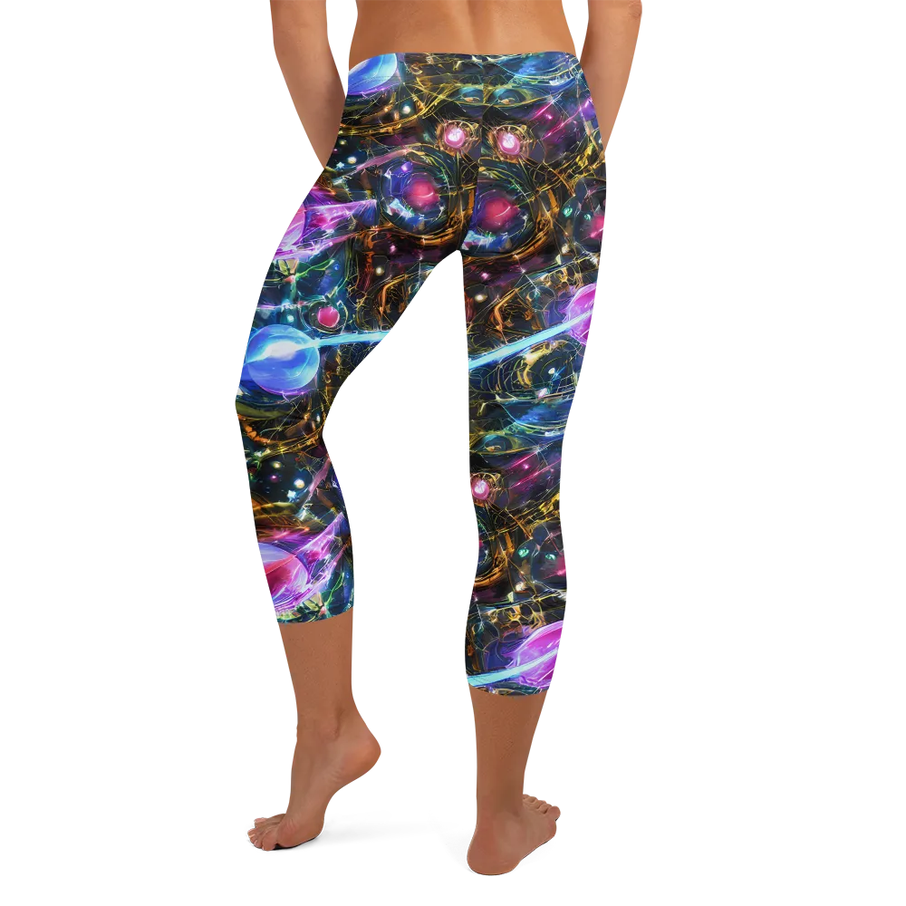 Starlit Kelp on Capri Leggings — Back