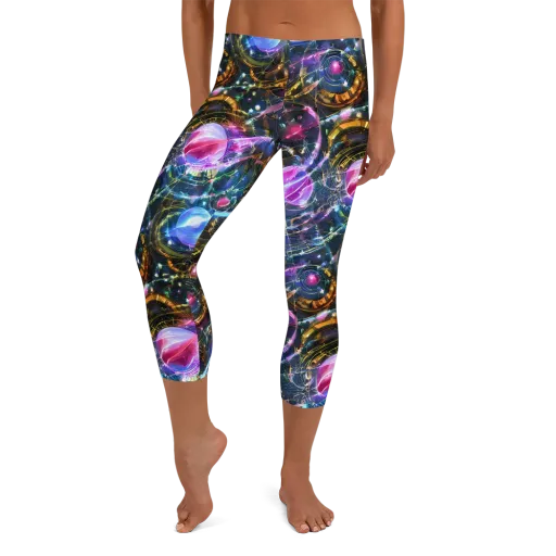 Starlit Kelp on a Capri Leggings