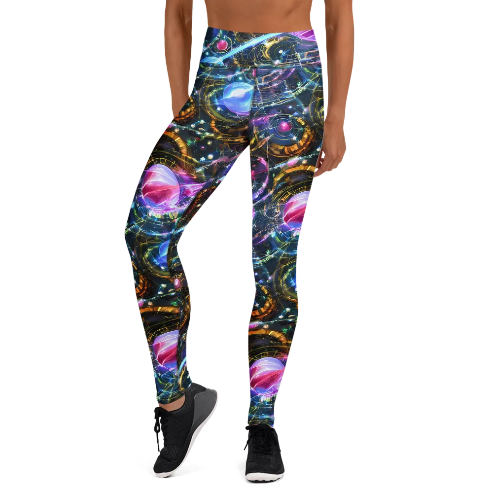 Starlit Kelp on Yoga Leggings — Front