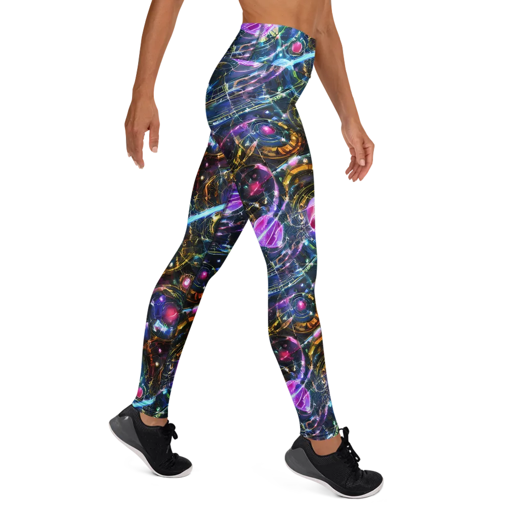 Starlit Kelp on Yoga Leggings — Right