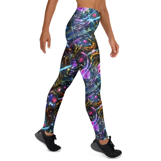 Starlit Kelp on a Yoga Leggings