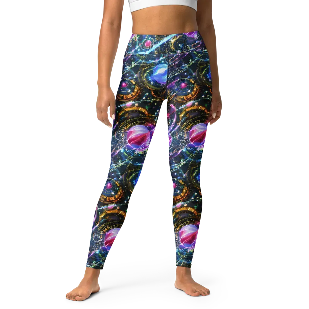 Starlit Kelp on Yoga Leggings — Front