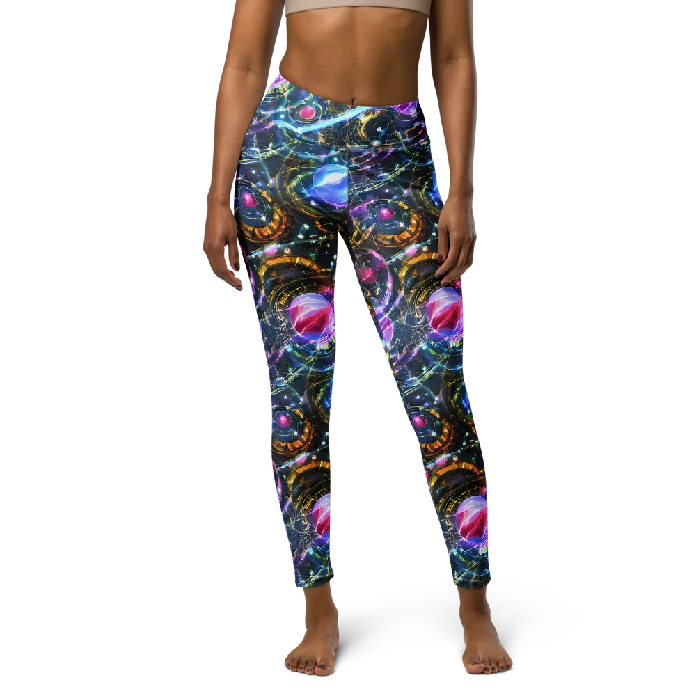 Starlit Kelp on Yoga Leggings — Front