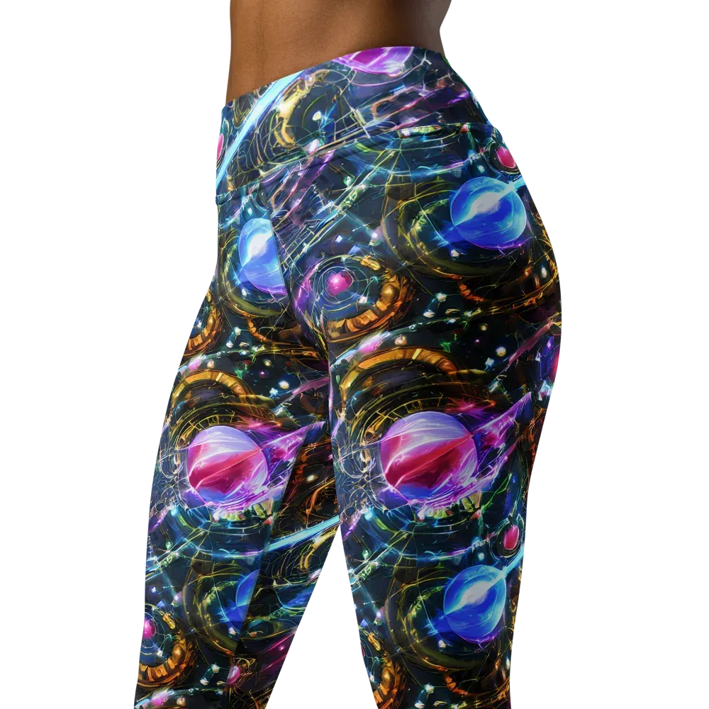 Starlit Kelp on Yoga Leggings — Left Front