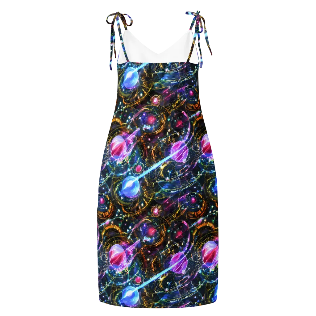 Starlit Kelp on Slip Dress — Back
