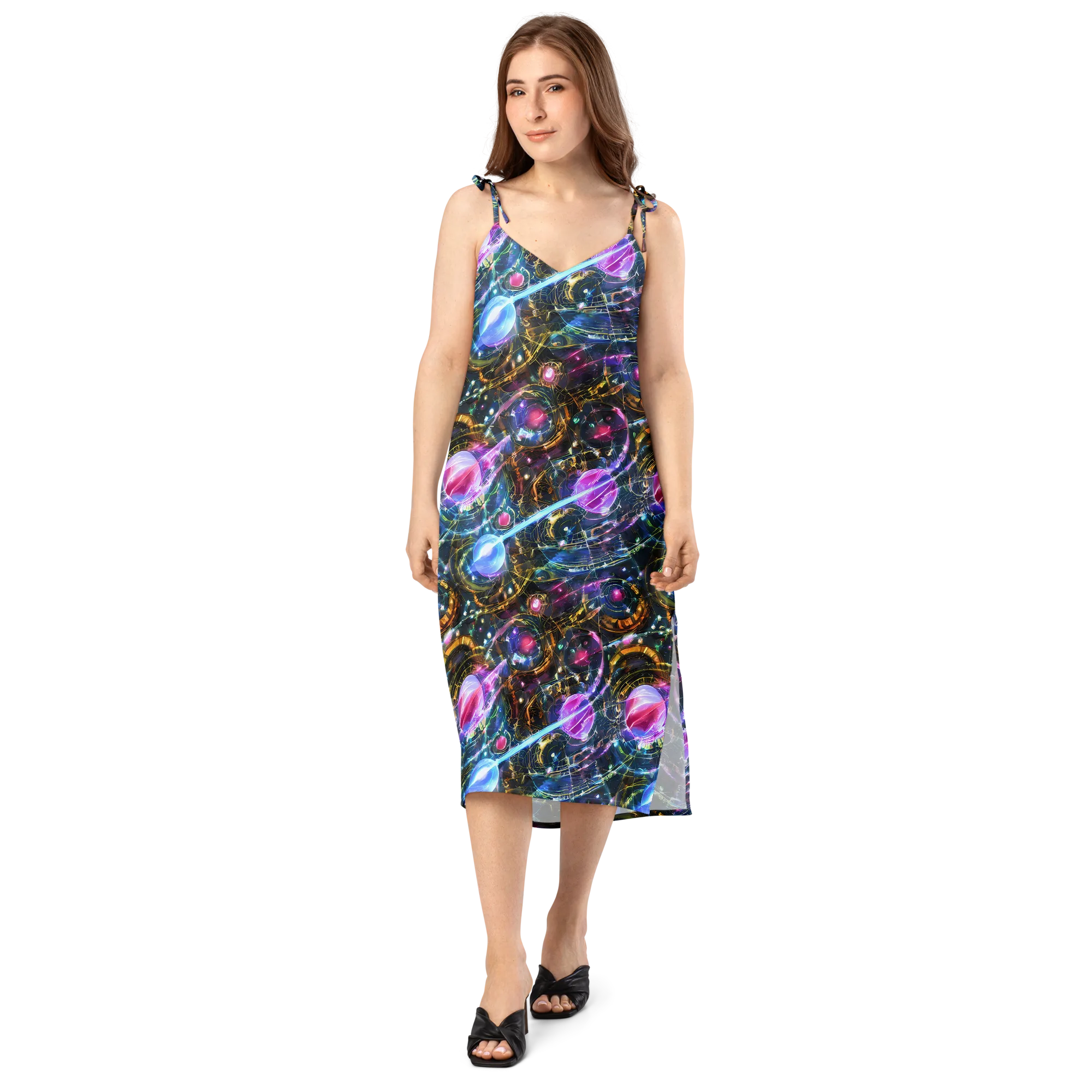 Starlit Kelp on Slip Dress — Front