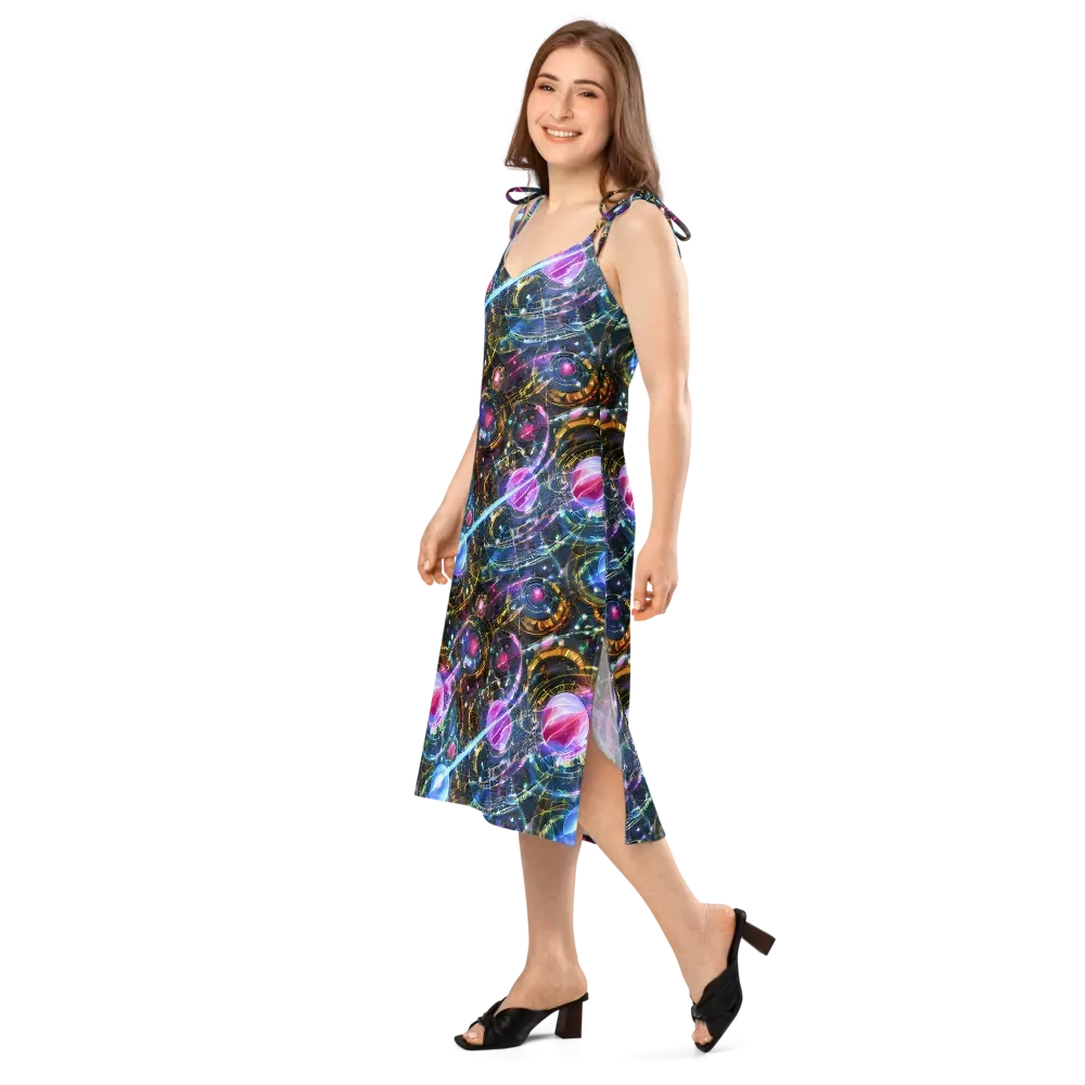 Starlit Kelp on Slip Dress — Left Front