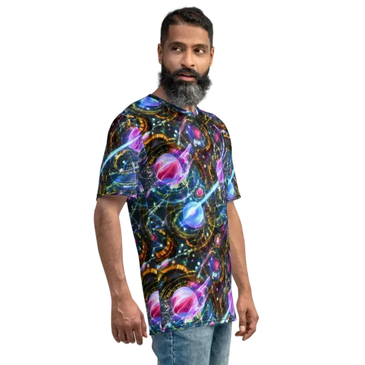 Starlit Kelp on a Men's Crew Neck T-Shirt