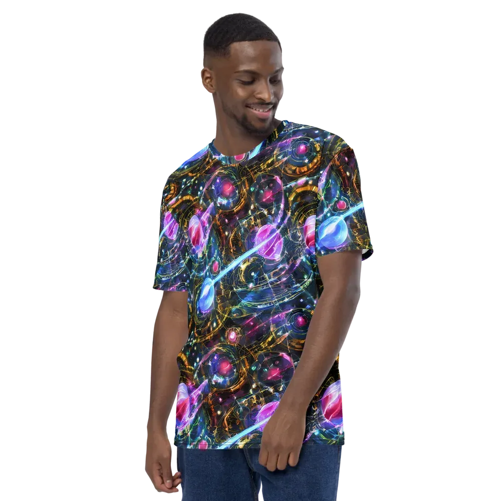 Starlit Kelp on Men's Crew Neck T-Shirt — Left