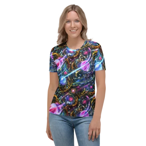 Starlit Kelp on a Women's Crew Neck T-Shirt