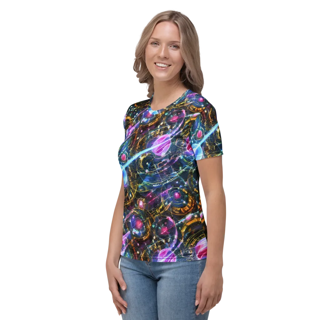 Starlit Kelp on Women's Crew Neck T-Shirt — Left