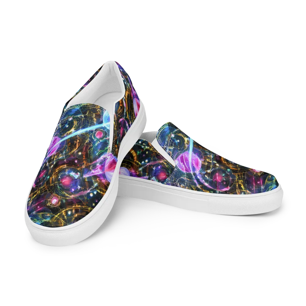 Starlit Kelp on Men's Slip-On Canvas Shoes — Left Front