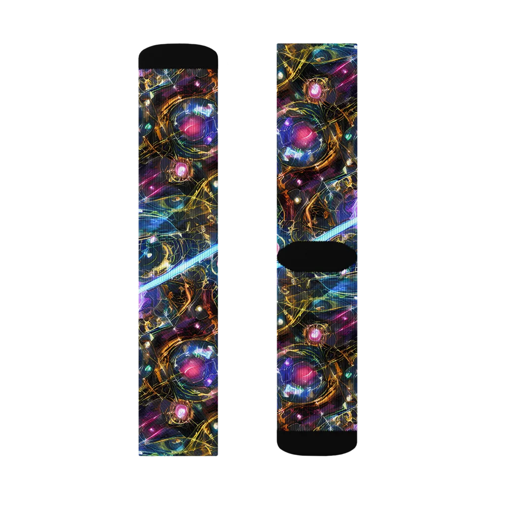 Starlit Kelp on Socks — Right Sock