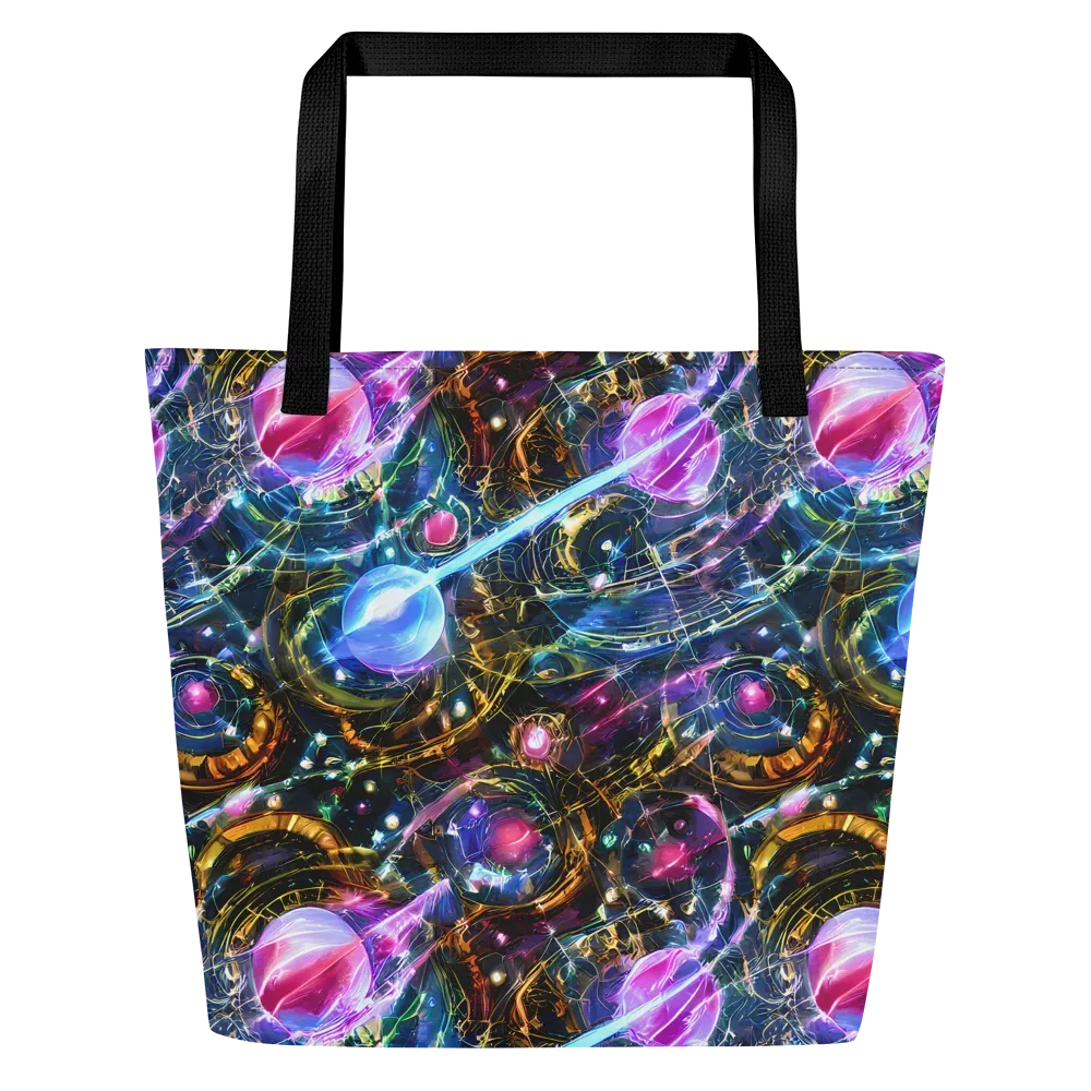 Starlit Kelp on Large Tote Bag W/ Pocket — Front