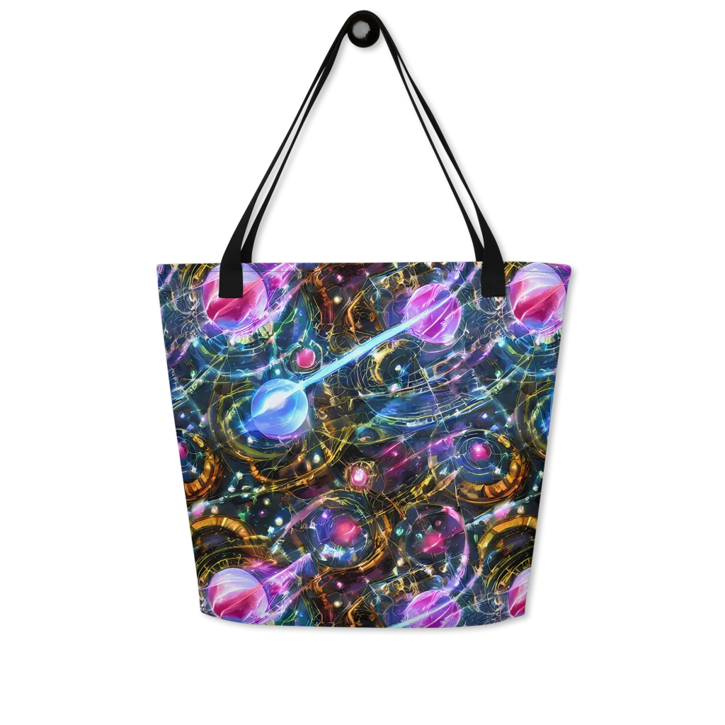 Starlit Kelp on Large Tote Bag W/ Pocket — Front