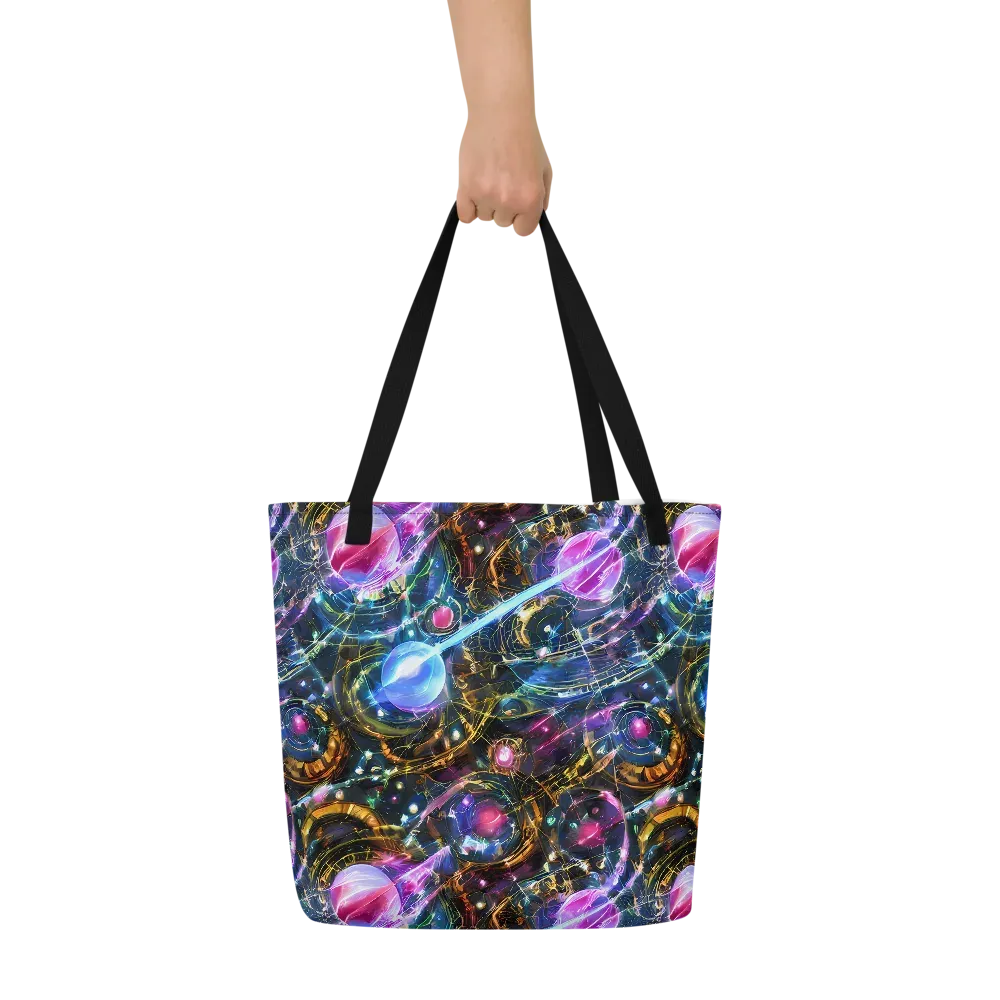Starlit Kelp on Large Tote Bag W/ Pocket — Front
