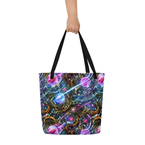 Starlit Kelp on a Large Tote Bag W/ Pocket