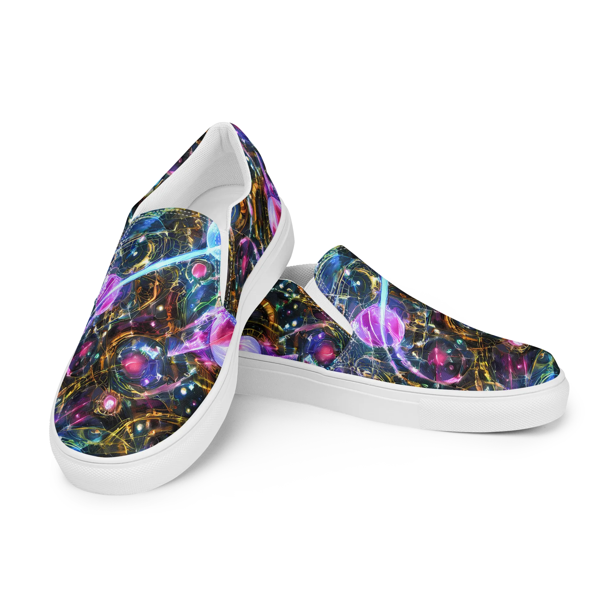 Starlit Kelp on Women's Slip-On Canvas Shoes — Left Front