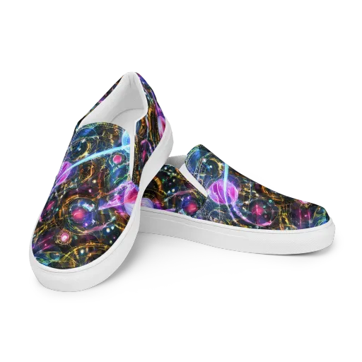 Starlit Kelp on a Women's Slip-On Canvas Shoes