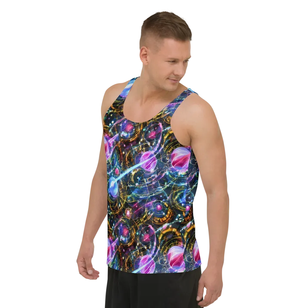Starlit Kelp on Men's Tank Top — Left Front