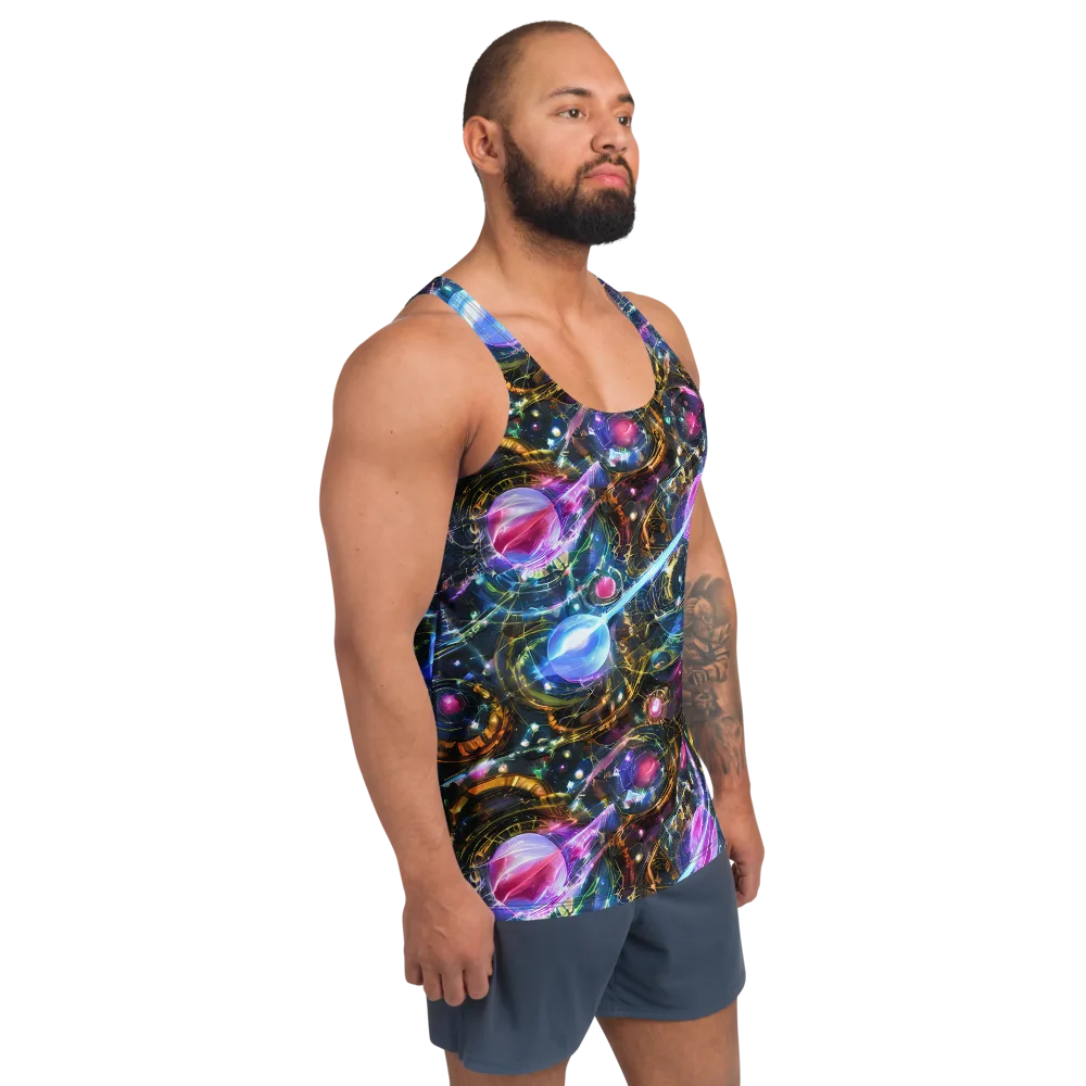 Starlit Kelp on Men's Tank Top — Right Front