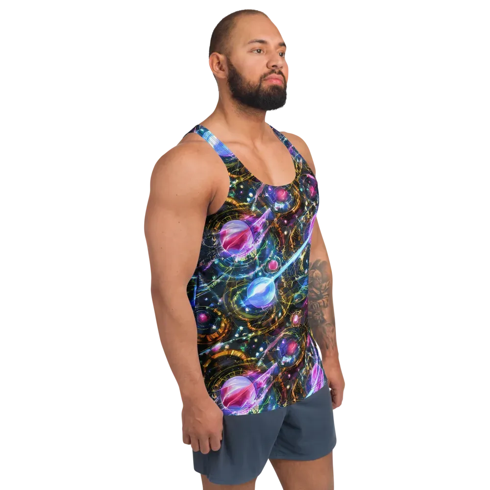Starlit Kelp on Men's Tank Top — Right Front