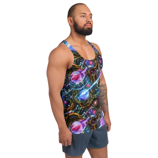 Starlit Kelp on a Men's Tank Top