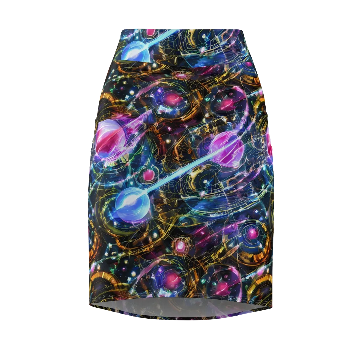 Starlit Kelp on Pencil Skirt — Front