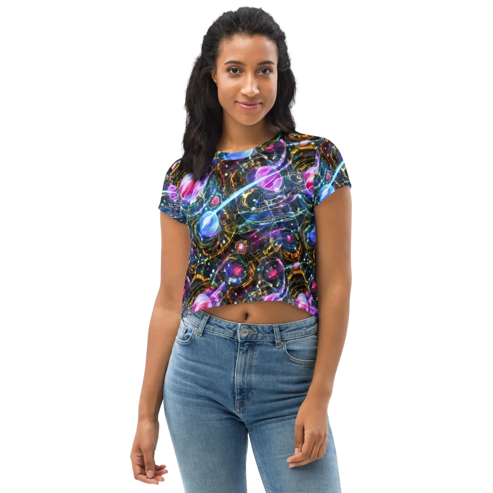 Starlit Kelp on Crop Tee — Front