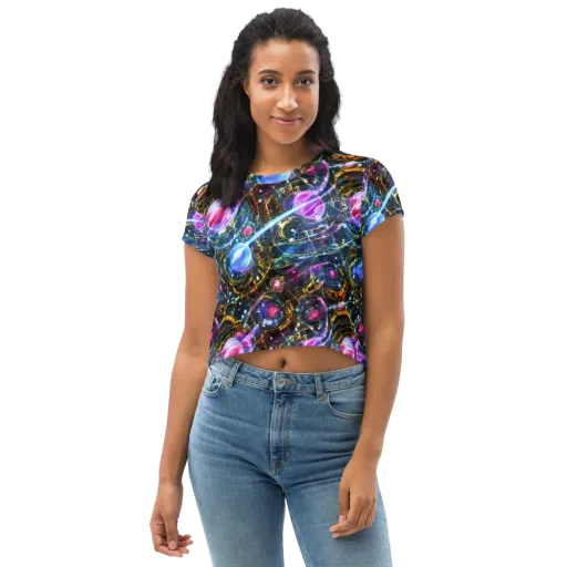 Starlit Kelp on a Crop Tee