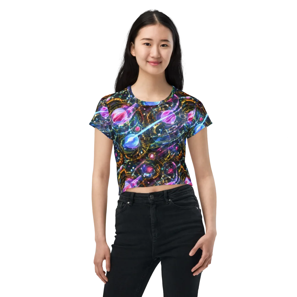 Starlit Kelp on Crop Tee — Front