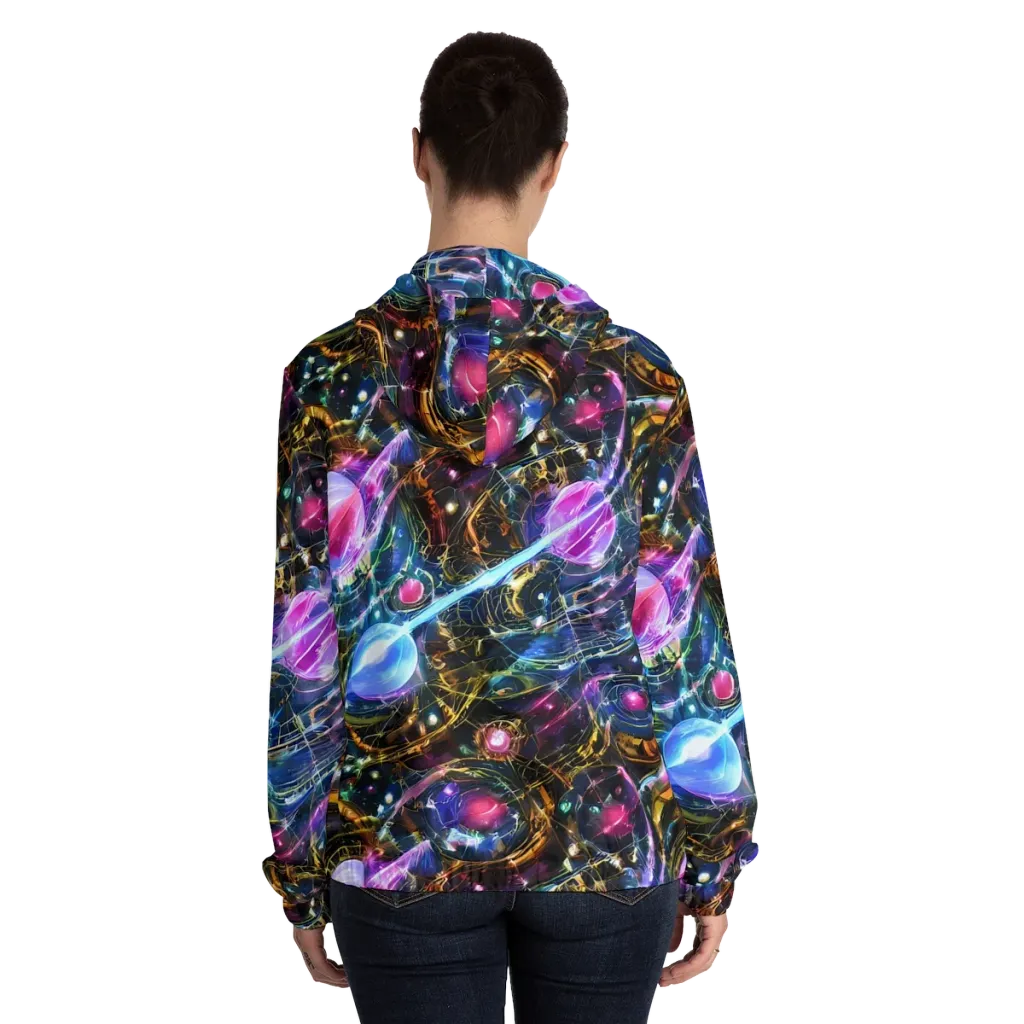 Starlit Kelp on Women's Full-Zip Hoodie — Back On Person