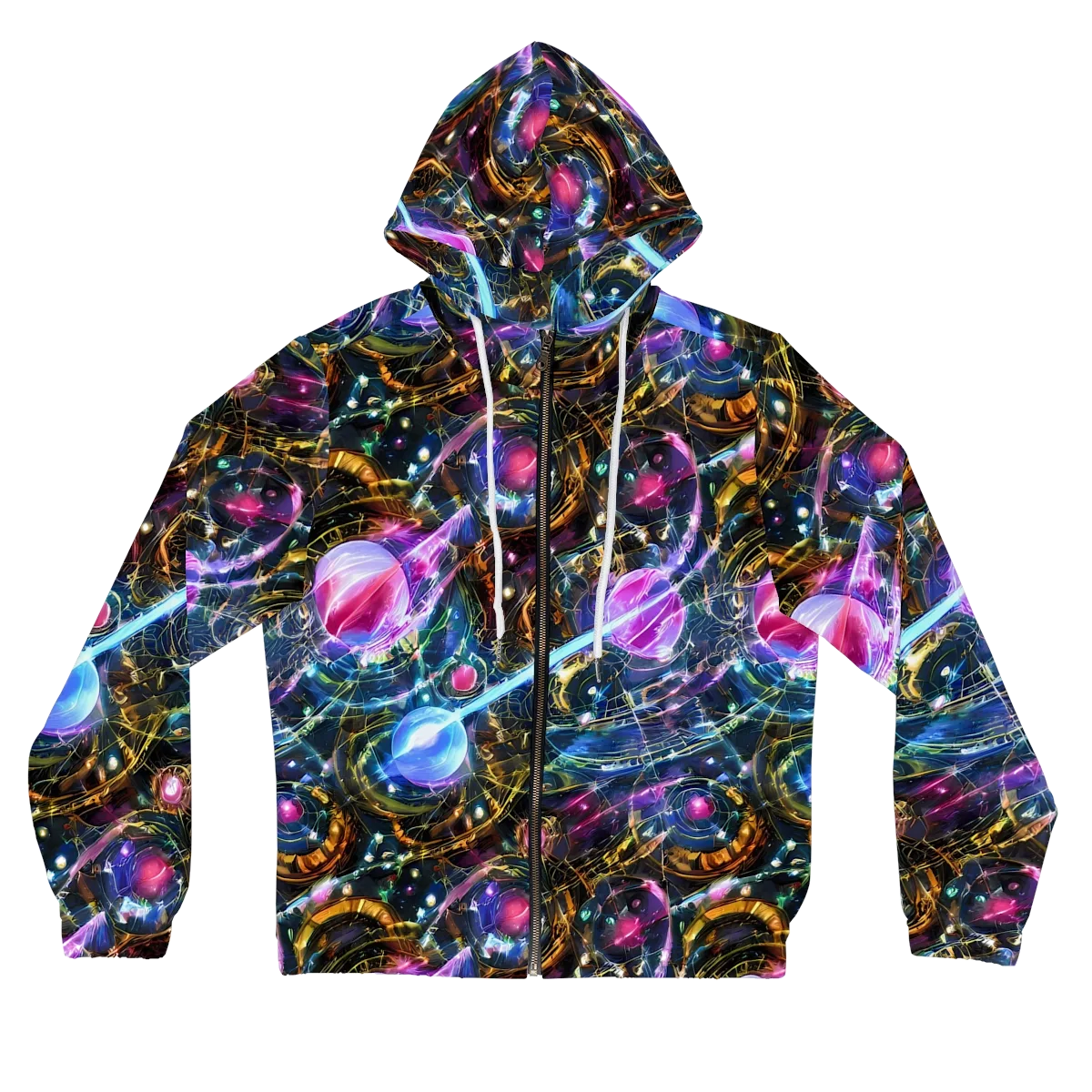 Starlit Kelp on Women's Full-Zip Hoodie — Front