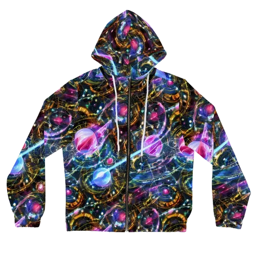 Starlit Kelp on a Women's Full-Zip Hoodie
