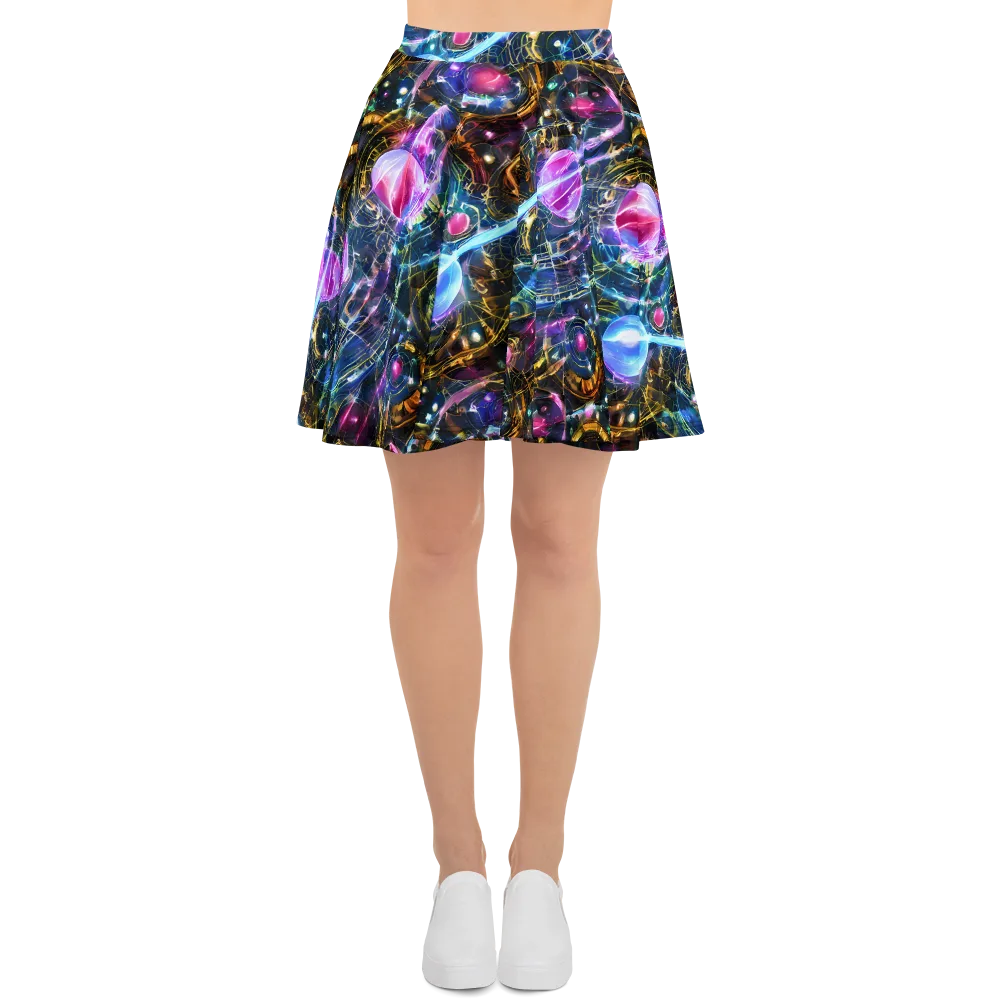 Starlit Kelp on Skater Skirt — Front