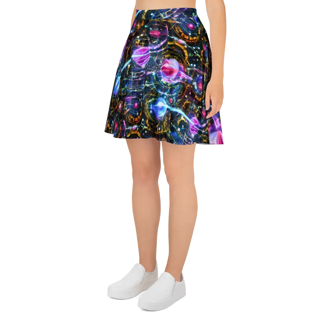 Starlit Kelp on Skater Skirt — Left