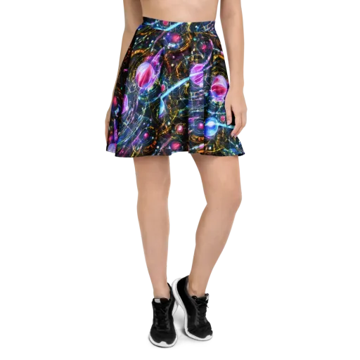 Starlit Kelp on a Skater Skirt